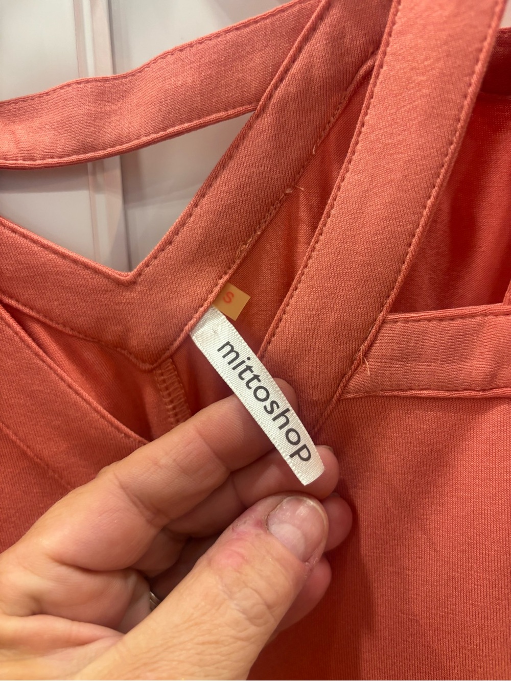 mittoshop Coral Strappy V‑Neck Mini Dress - Picture 4 of 5